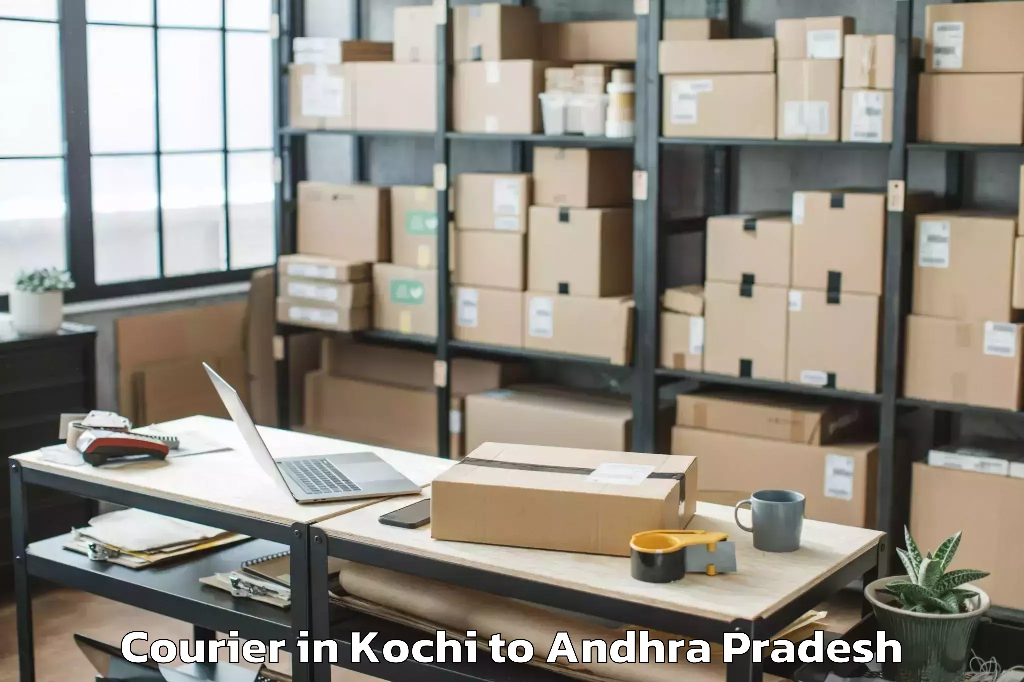 Easy Kochi to Pedavegi Courier Booking